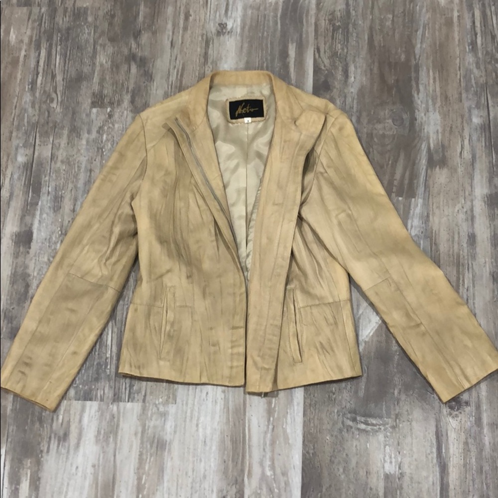 Neto 100% Leather Jacket Vintage Size 6